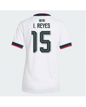 Billige Fotballdrakt Mexico Israel Reyes #15 Replika Bortedrakt Dame VM 2026 Kortermet Billige Fotballdrakt Mexico Israel Reyes #15 Replika Bortedrakt Dame VM 2026 Kortermet